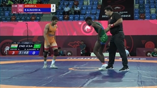 Round 3 FS - 57 kg: A. ANKUSH (IND) v. M. B ALRASHDI (KSA)
