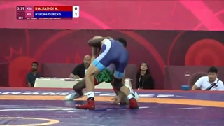 Round 2 FS - 57 kg: M. B ALRASHDI (KSA) v. S. MYAGMARSUREN (MGL)