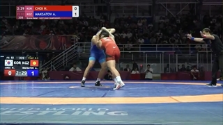 BRONZE FS - 92 kg: H. CHOI (KOR) v. A. MAKSATOV (KGZ)