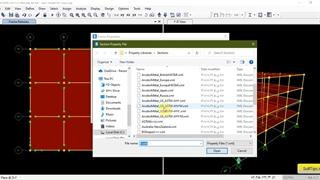13-Import steel section and section properties in CSI Sap2000