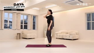 DAY4 Cardio, Just Do It WORKOUT with BTS با BTS ورزش کن (روز چهارم)