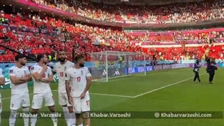 شادی فوتبالیست های کشورمان پس از بزرگترین پیروزی تاریخ فوتبال ایران در جام جهانی - قطر