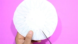 ایده ساخت کاردستی با بشقاب یکبارمصرف