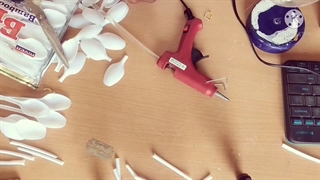 ساخت گلدون با قاشق