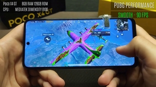 تست اجرای بازی PUBG روی گوشی Xiaomi Poco X4 GT