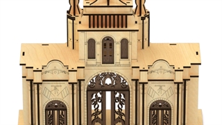 پازل سه بعدی چوبی سردر باغ ملی