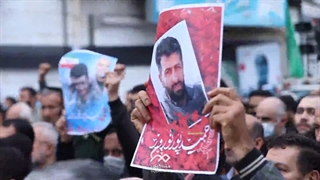 فیلم مشایعت بسیجی شهید حمید پورنوروز در لاهیجان