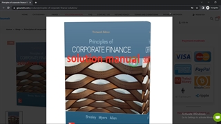 Principles of corporate finance Brealey & Myers 13th edition solutions manual pdf