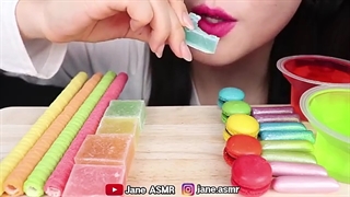 ASMR RAINBOW KOHAKUTO SPOON 코하쿠토 숟가락 MUKBANG 먹방