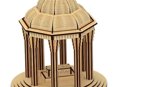 پازل سه بعدی چوبی آرامگاه حافظ ، حافظیه