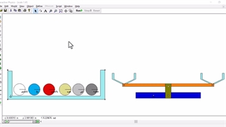 آموزش تفاوت وزن و چگالی اجسام با نرم افزار Interactive Physics