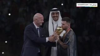 (مراسم اهدای جوایز به تیم ملی فوتبال آرژانتین جام جهانی 2022 قطر)