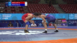 12 FS - 79 kg M ABDULLAEV (KGZ) v M MKRTCHYAN (ARM)