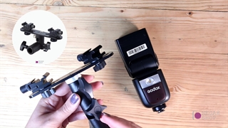 نگهدارنده تجهیزات فلاش اکسترنال دوتایی-نگاه شاپ