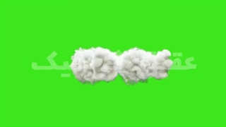 ویدیو فوتیج کروماکی دود برخورد گلوله با دیوار