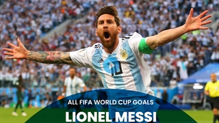 تمام 13 گل مسی در تاریخ جام جهانی برای آرژانتین