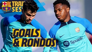 تمرین سه شنبه بارسلونا با گل های فراوان!