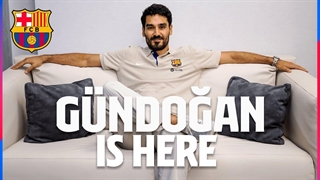ورود الکای گوندوغان به بارسلونا
