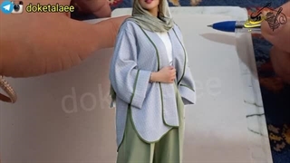 آموزش کامل مانتو یقه شال با روش ساده یادش بگیر 