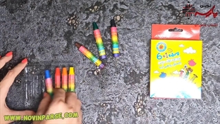 خرید پاستل 6+1 جعبه مقوایی آریا