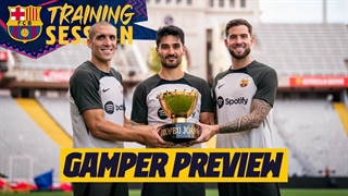 آخرین تمرین بارسلونا قبل از بازی با تاتنهام; آماده برای جام گمپر!