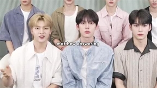 جوری که فقط متیو جواب مجری رو میده:خنده: