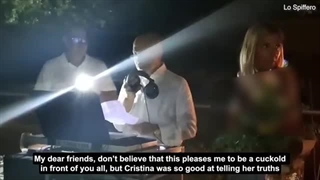 لحظه ای که میلیونر ایتالیایی در جشن نامزدی خیانت نامزدش را برملا کرد