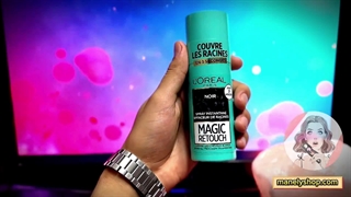 اسپری کانسیلر ریشه مو لورال مشکی سری Magic Retouch مدل black اصل