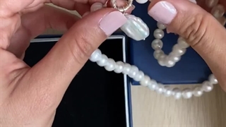 گردنبند مروارید اصل پرورشی با قفل نقره