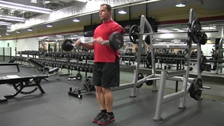 جلو بازو هالتر EZ دست برعکس ایستاده