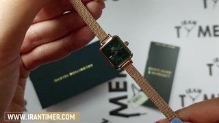 ساعت زنانه جدید دنیل ولینگتون با قاب مستطیل| خرید ساعت جدید زنانه