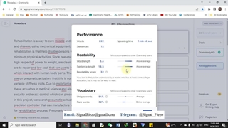 ویراستاری چکیده مقاله و پایان نامه با گرامرلی پرمیوم Grammarly Premium –  نمونه کار 1