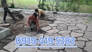 آموزش اجرای سنگ لاشه ؛ سنگ لاشه ؛ کف باغ