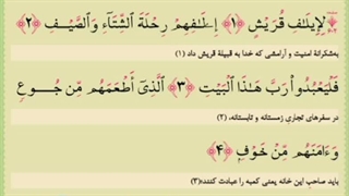 سوره قریش تجویدی با معنا قاری صادق نظری نژاد