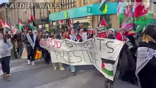 March For Palestine, Cardiff South Wales