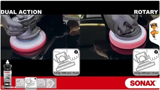 اسفنج پولیش قرمز دوکاره سوناکس سایز 143 زبر