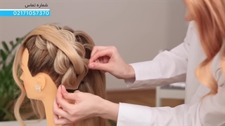 آموزش بافت موی برجسته با کش چهل گیس